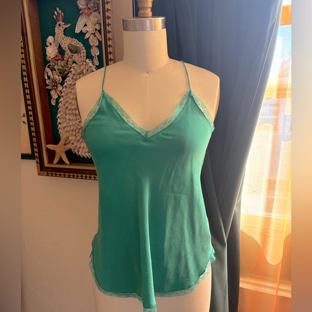 Zadig & Voltaire Green Silk Tank Top